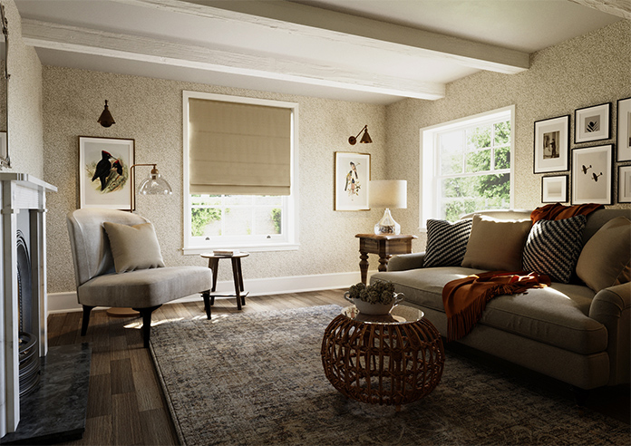 Devonshire, Light Brown - Roman Blind - Image 7